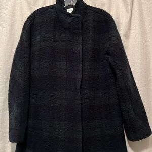 J. Crew Blackwatch plaid Textured Coat
